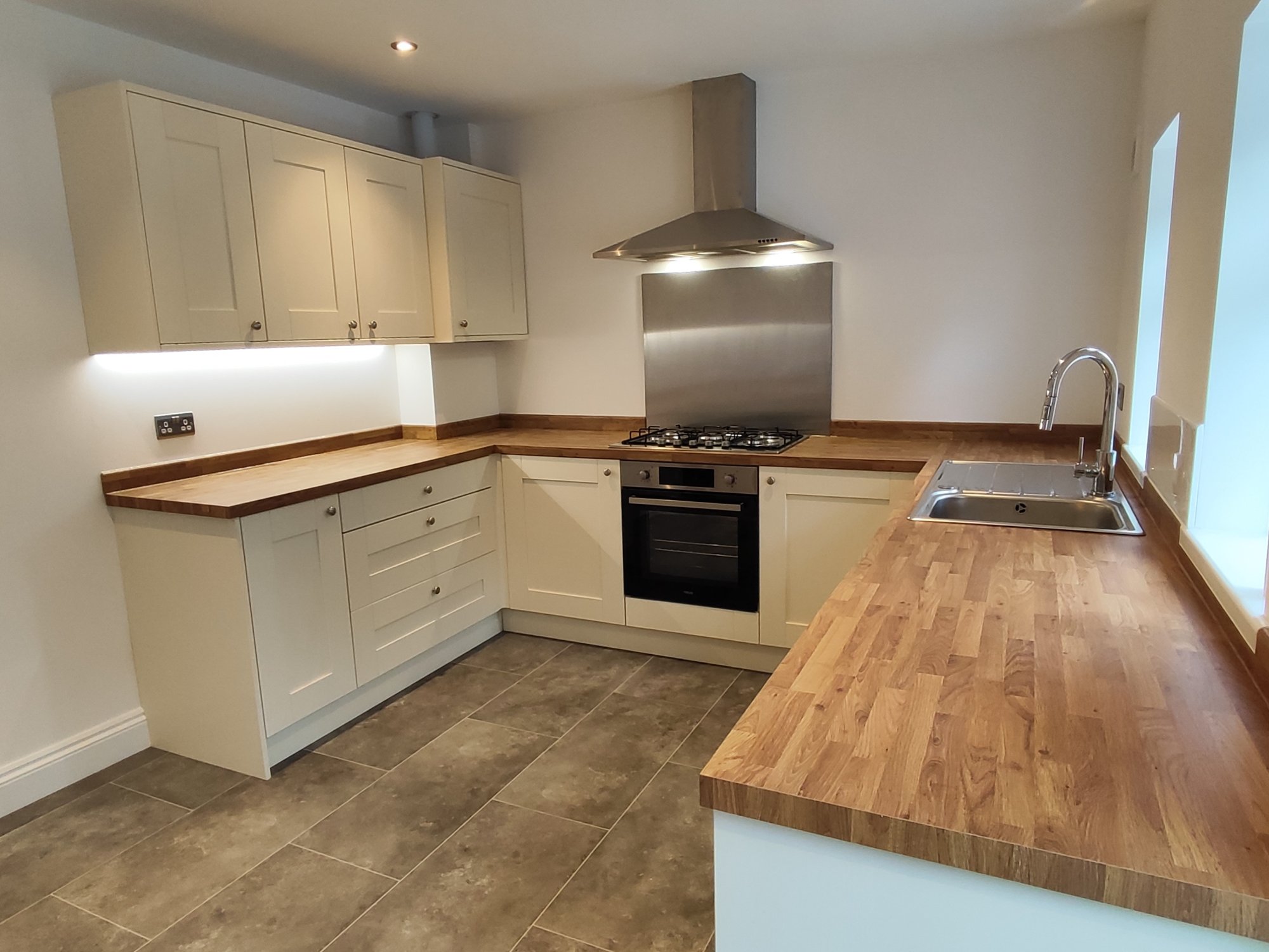 Residential refurbishment — finished kitchen